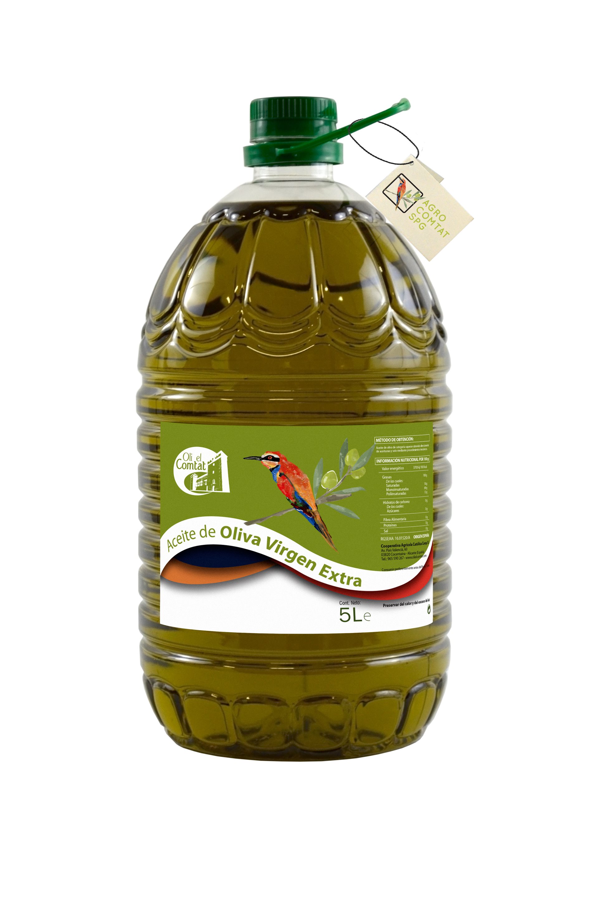 ACEITE DE OLIVA VIRGEN EXTRA AGROECOLÓGICO 5L